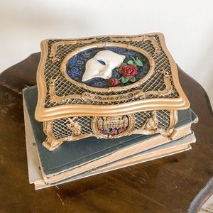 Phantom of the Opera Collectible ‘All I Ask of You’ Gold Jewelry Music Box